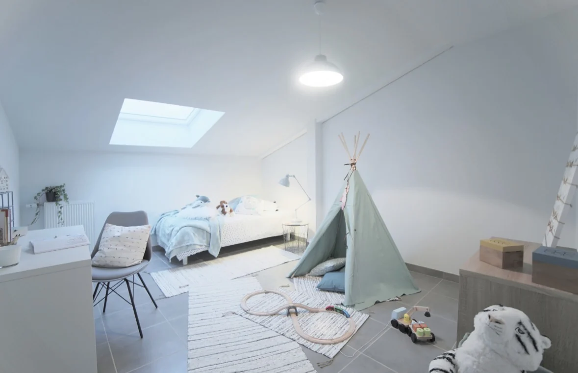 Chambre d’enfant aménagée dans un appartement témoin