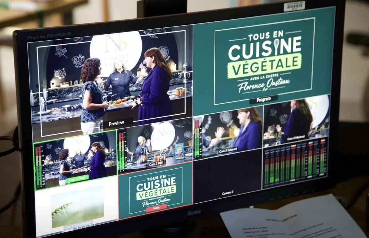 Retour multicaméra de la cuisine en direct Nutrition & Santé